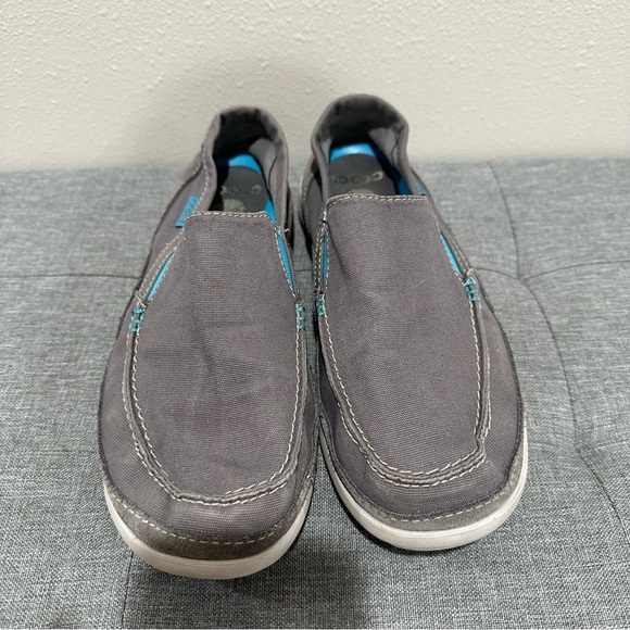 Crocs Walu Canvas/Suede Slip On Shoe - Picture 4 of 12